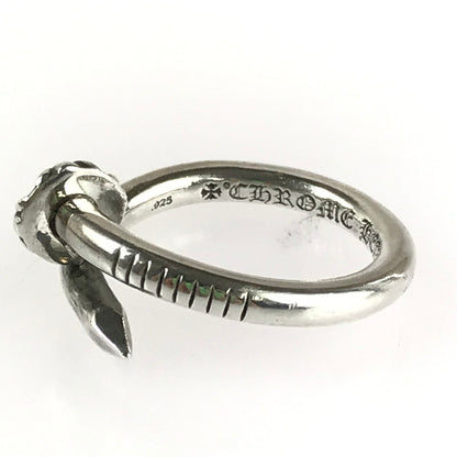 【中古品】【メンズ】 CHROME HEARTS クロムハーツ 925 クロスボール ネイル リング 指輪 190-241029-yk-01-tag サイズ：約19号 カラー：シルバー 万代Net店