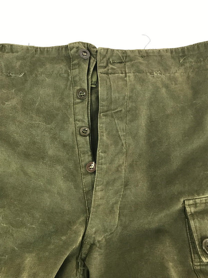 【中古】【メンズ】  DUTCH ARMY オランダ軍 50's M-47 FIELD PANTS M-47 フィールドパンツ ミリタリーパンツ カーゴパンツ 157-241027-hi-07-tag サイズ：82×80 カラー：カーキ 万代Net店