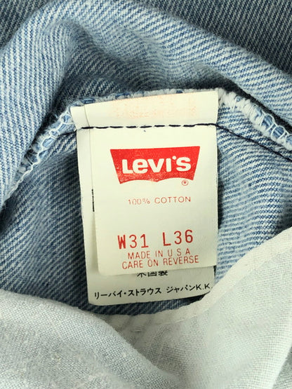 【中古品】【メンズ】 Levi's リーバイス 501 90’S USA製 DENIM PANTS  90年代 デニムパンツ ボトムス 157-241026-mo-11-tag サイズ：w31 カラー：ライトインディゴ 万代Net店