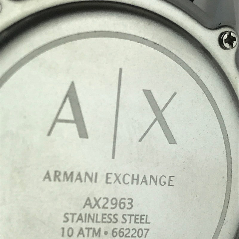 【中古品】【メンズ】 ARMANI EXCHANGE アルマーニエクスチェンジ AX2963 アナデジ クォーツ 腕時計 197-241029-yk-08-tag カラー：クリア 万代Net店