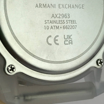 【中古品】【メンズ】 ARMANI EXCHANGE アルマーニエクスチェンジ AX2963 アナデジ クォーツ 腕時計 197-241029-yk-08-tag カラー：クリア 万代Net店