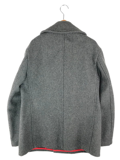 【中古品】【メンズ】 schott ショット WOOLCOAT レザーベルト付きウールコート アウター 145-241023-mo-09-tag サイズ：40 カラー：グレー 万代Net店