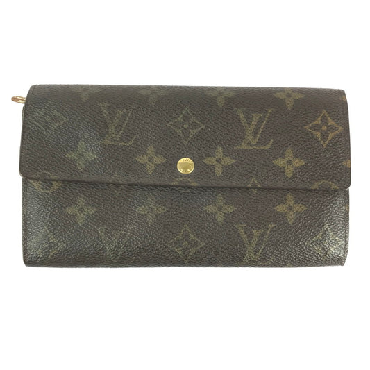 【中古品】【メンズ/レディース】 LOUIS VUITTON ルイ・ヴィトン ポシェット・ポルトモネクレディ M61725 二つ折り長財布 ロングウォレット 179-241027-hi-09-tag カラー：モノグラム 万代Net店