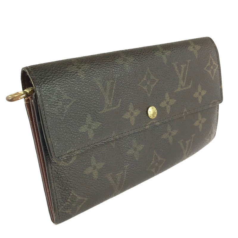 【中古品】【メンズ/レディース】 LOUIS VUITTON ルイ・ヴィトン ポシェット・ポルトモネクレディ M61725 二つ折り長財布 ロングウォレット 179-241027-hi-09-tag カラー：モノグラム 万代Net店