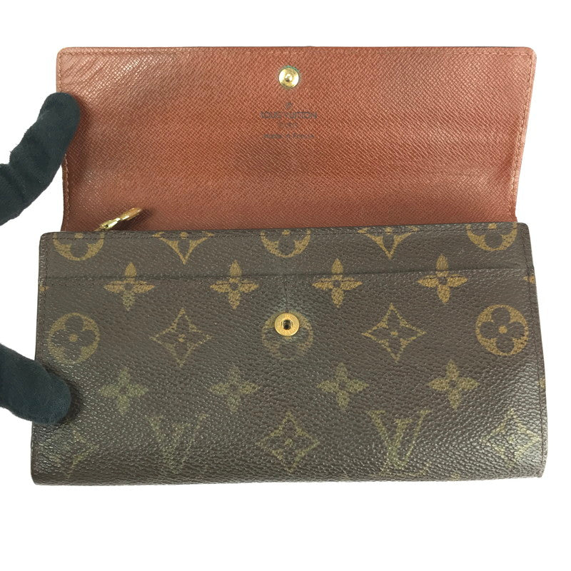 【中古品】【メンズ/レディース】 LOUIS VUITTON ルイ・ヴィトン ポシェット・ポルトモネクレディ M61725 二つ折り長財布 ロングウォレット 179-241027-hi-09-tag カラー：モノグラム 万代Net店