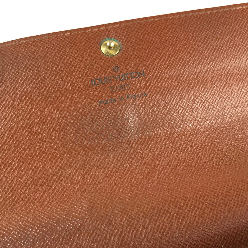 【中古品】【メンズ/レディース】 LOUIS VUITTON ルイ・ヴィトン ポシェット・ポルトモネクレディ M61725 二つ折り長財布 ロングウォレット 179-241027-hi-09-tag カラー：モノグラム 万代Net店
