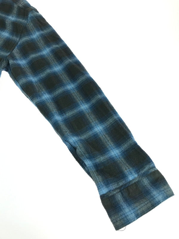 【中古品】【メンズ】 FIVE BROTHER ファイブブラザー OMBRE CHECK COTTON SHIRTS オンブレチェック コットンシャツ 長袖 トップス 145-241023-mo-05-tag サイズ：M カラー：ブラック/ブルー 万代Net店