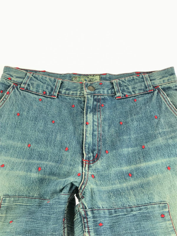 【中古品】【メンズ】 UNDERCOVERISM アンダーカバーイズム FOR REBELS J235 PATCHWORK DENIM PANTS パッチワーク デニムパンツ ボトムス 151-241026-mo-09-tag サイズ：M カラー：インディゴ 万代Net店