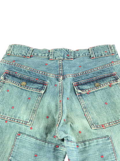 【中古品】【メンズ】 UNDERCOVERISM アンダーカバーイズム FOR REBELS J235 PATCHWORK DENIM PANTS パッチワーク デニムパンツ ボトムス 151-241026-mo-09-tag サイズ：M カラー：インディゴ 万代Net店