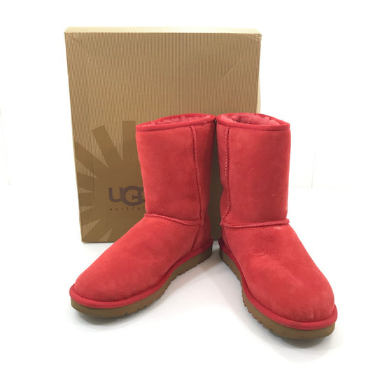 【中古品】【メンズ】 UGG アグ CLASIC SHORT BOOTS 5825W クラシック ショート ブーツ ムートンブーツ 靴 164-241017-yk-13-tag サイズ：25cm / US 8 カラー：ハイビスカス 万代Net店