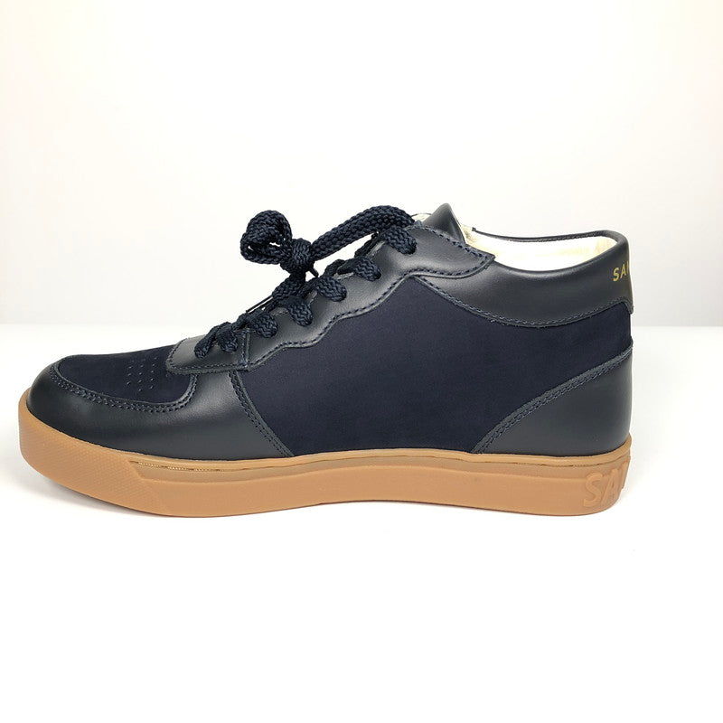 【中古品】【レディース】 VIA　SANGACIO SG MID　NAVY ヴィア・サンガチオ にゅ〜ず ハイカットスニーカー スニーカー 靴 162-260710-sm-05-otoh カラー：ネイビー 万代Net店