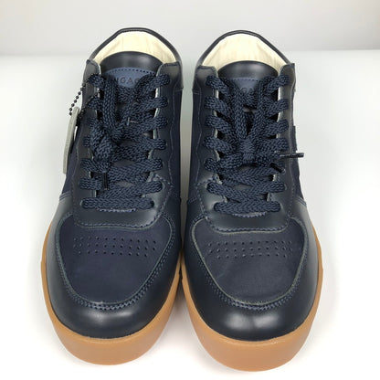 【中古品】【レディース】 VIA　SANGACIO SG MID　NAVY ヴィア・サンガチオ にゅ〜ず ハイカットスニーカー スニーカー 靴 162-260710-sm-05-otoh カラー：ネイビー 万代Net店