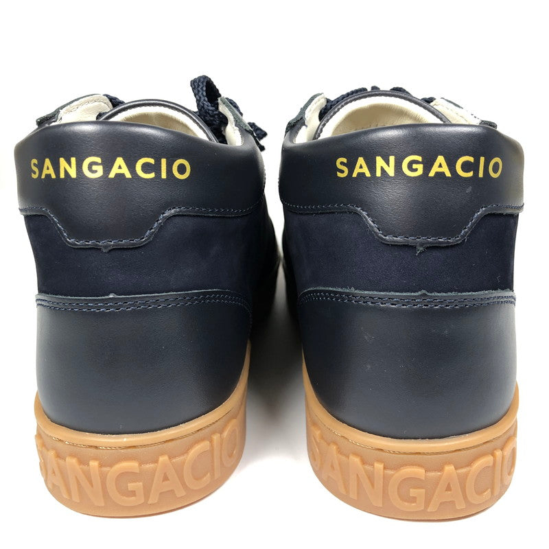 【中古品】【レディース】 VIA　SANGACIO SG MID　NAVY ヴィア・サンガチオ にゅ〜ず ハイカットスニーカー スニーカー 靴 162-260710-sm-05-otoh カラー：ネイビー 万代Net店