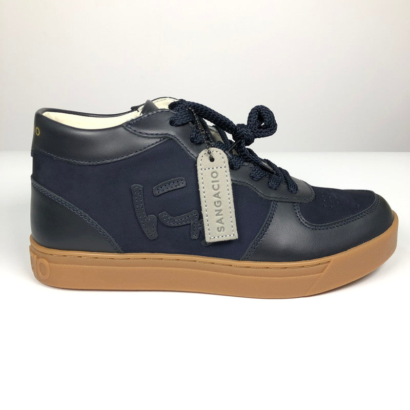 【中古品】【レディース】 VIA　SANGACIO SG MID　NAVY ヴィア・サンガチオ にゅ〜ず ハイカットスニーカー スニーカー 靴 162-260710-sm-05-otoh カラー：ネイビー 万代Net店