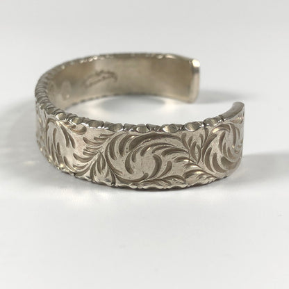 【中古品】【メンズ】 NAUTILUS ART JEWERY SV ノーチラスアートジュエリー 唐草彫バングル アクセサリー 192-260710-sm-04-otoh カラー：シルバー 万代Net店
