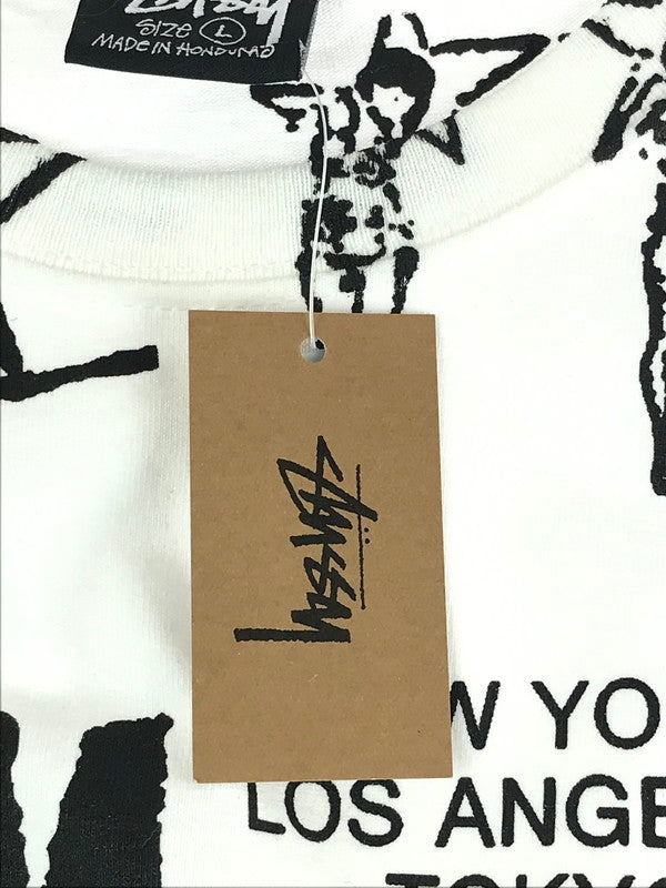 【中古美品】【メンズ】 STUSSY ステューシー 23SS SARA TEE 23M1904903 サラ Tシャツ 半袖 トップス 142-241020-mo-14-tag サイズ：L カラー：ホワイト 万代Net店