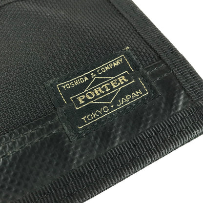 【中古品】【メンズ】 PORTER ポーター HEAT ヒート 703-07976 二つ折り財布 ミディアムウォレット 201-241027-hi-06-tag カラー：ブラック 万代Net店