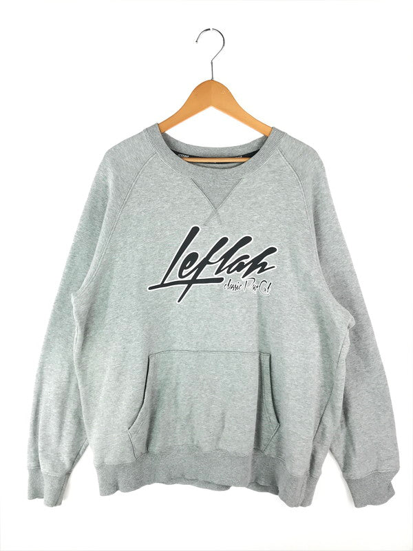 【中古品】【メンズ】  LEFLAH レフラー CREW NECK SWEAT クルーネック スウェット トップス トレーナー 142-241023-mo-14-tag サイズ：XL カラー：グレー 万代Net店