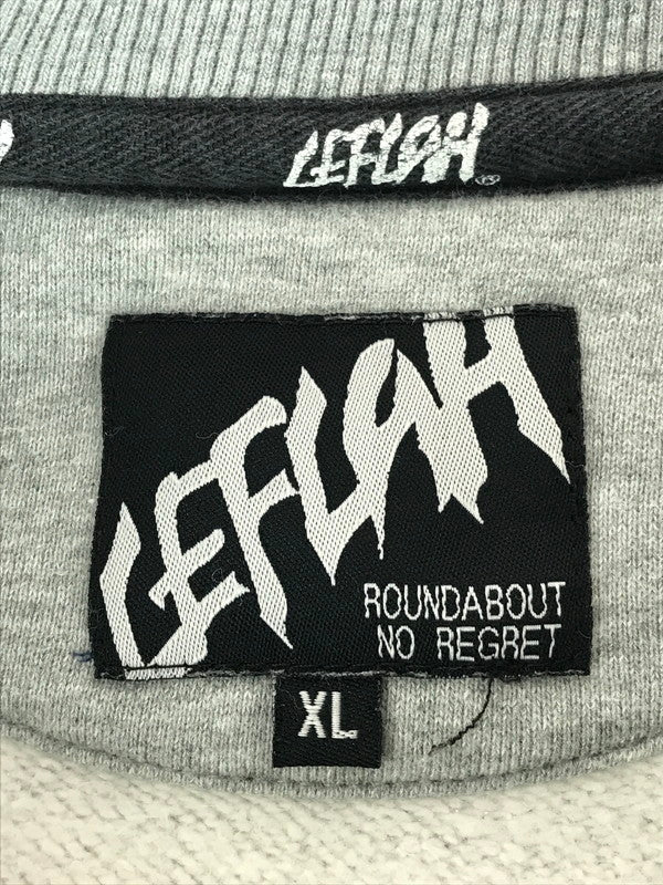 【中古品】【メンズ】  LEFLAH レフラー CREW NECK SWEAT クルーネック スウェット トップス トレーナー 142-241023-mo-14-tag サイズ：XL カラー：グレー 万代Net店