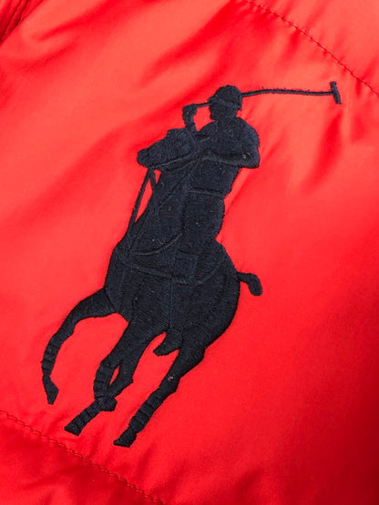 【中古】【メンズ】 POLO RALPH LAUREN ポロ・ラルフローレン BIG PONY DOWN JACKET ビッグポニーダウンジャケット アウター 146-241031-mo-13-tag サイズ：XL カラー：レッド 万代Net店