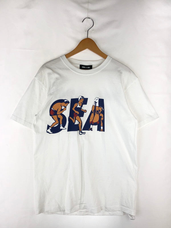 【中古品】【メンズ】  WIND AND SEA ウィンダンシー PARIS SEA TEE パリ シー Tシャツ 半袖 トップス 142-241021-mo-10-tag サイズ：L カラー：ホワイト 万代Net店