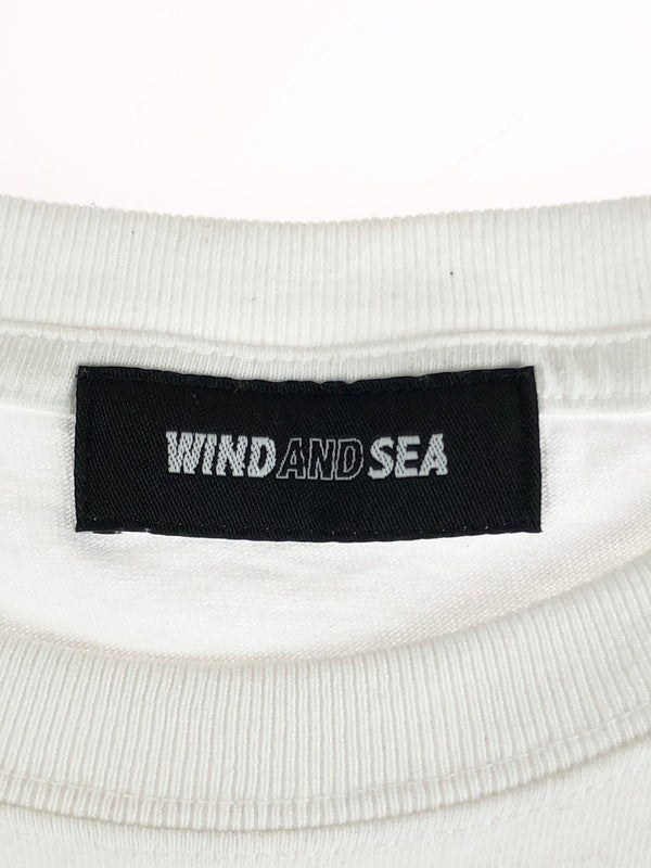 【中古品】【メンズ】  WIND AND SEA ウィンダンシー PARIS SEA TEE パリ シー Tシャツ 半袖 トップス 142-241021-mo-10-tag サイズ：L カラー：ホワイト 万代Net店