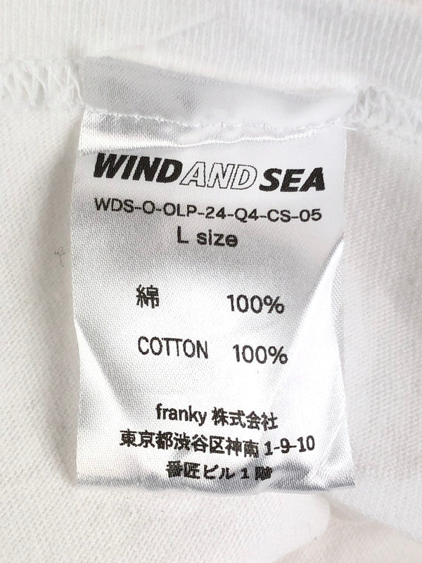 【中古品】【メンズ】  WIND AND SEA ウィンダンシー PARIS SEA TEE パリ シー Tシャツ 半袖 トップス 142-241021-mo-10-tag サイズ：L カラー：ホワイト 万代Net店