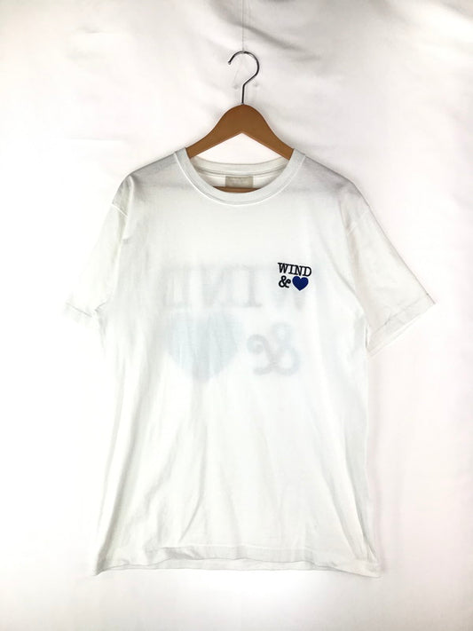 【中古品】【メンズ】  WIND AND SEA ウィンダンシー HEART LOGO TEE ハート ロゴ Tシャツ 半袖 トップス 142-241020-mo-18-tag サイズ：L カラー：ホワイト 万代Net店