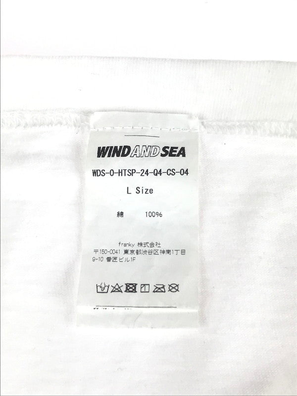 【中古品】【メンズ】  WIND AND SEA ウィンダンシー HEART LOGO TEE ハート ロゴ Tシャツ 半袖 トップス 142-241020-mo-18-tag サイズ：L カラー：ホワイト 万代Net店