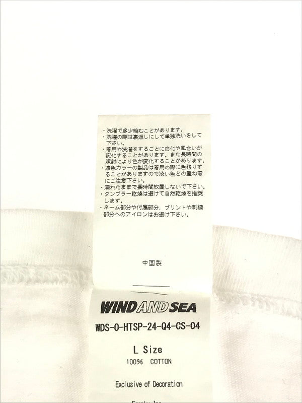 【中古品】【メンズ】  WIND AND SEA ウィンダンシー HEART LOGO TEE ハート ロゴ Tシャツ 半袖 トップス 142-241020-mo-18-tag サイズ：L カラー：ホワイト 万代Net店