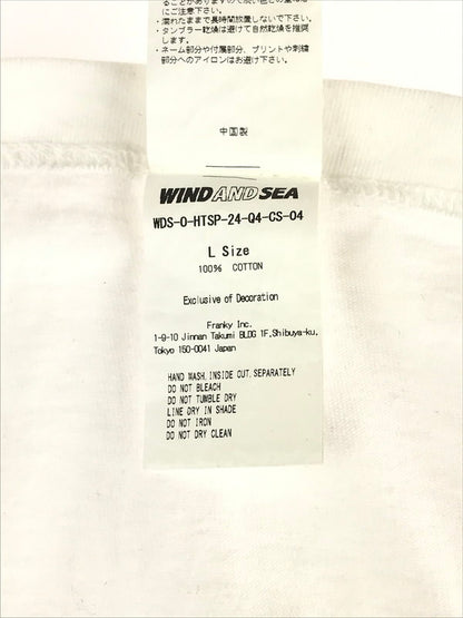 【中古品】【メンズ】  WIND AND SEA ウィンダンシー HEART LOGO TEE ハート ロゴ Tシャツ 半袖 トップス 142-241020-mo-18-tag サイズ：L カラー：ホワイト 万代Net店