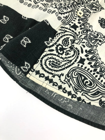 【現状渡し品】【メンズ】 MARTIN MARGIELA マルタンマルジェラ 12SS BANDANA LONG SLEEVE SHIRT 再構築 バンダナ ロングスリーブシャツ 長袖シャツ MAISON MARGIELA 141-241023-hi-17-tag サイズ：44 カラー：ブラック/ホワイト 万代Net店