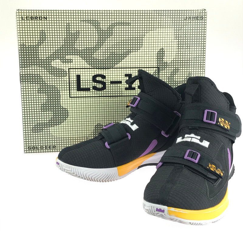 【中古品】【メンズ】 NIKE ナイキ LEBRON SOLDIER 13 SFG EP AR4228-004 レブロン ソルジャー 13 スニーカー 靴 160-241022-yk-01-tag サイズ：28.5cm / US10.5 カラー："LAKERS "BLACK/WHITE-UNIVERSITY GOLD-BRIGHT VIOLET 万代Net店