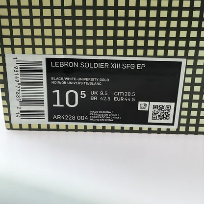 【中古品】【メンズ】 NIKE ナイキ LEBRON SOLDIER 13 SFG EP AR4228-004 レブロン ソルジャー 13 スニーカー 靴 160-241022-yk-01-tag サイズ：28.5cm / US10.5 カラー："LAKERS "BLACK/WHITE-UNIVERSITY GOLD-BRIGHT VIOLET 万代Net店