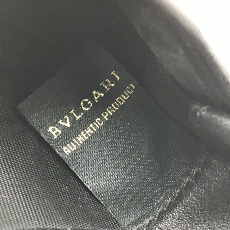 【中古品】【メンズ】 BVLGARI ブルガリ 三つ折り財布 285334 ショートウォレット 181-250127-na-10-tag カラー：ブラック 万代Net店