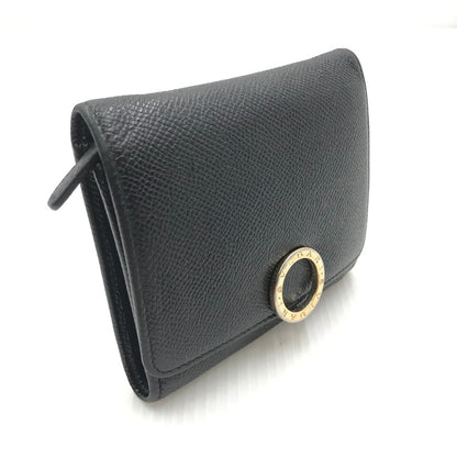 【中古品】【メンズ】 BVLGARI ブルガリ 三つ折り財布 285334 ショートウォレット 181-250127-na-10-tag カラー：ブラック 万代Net店