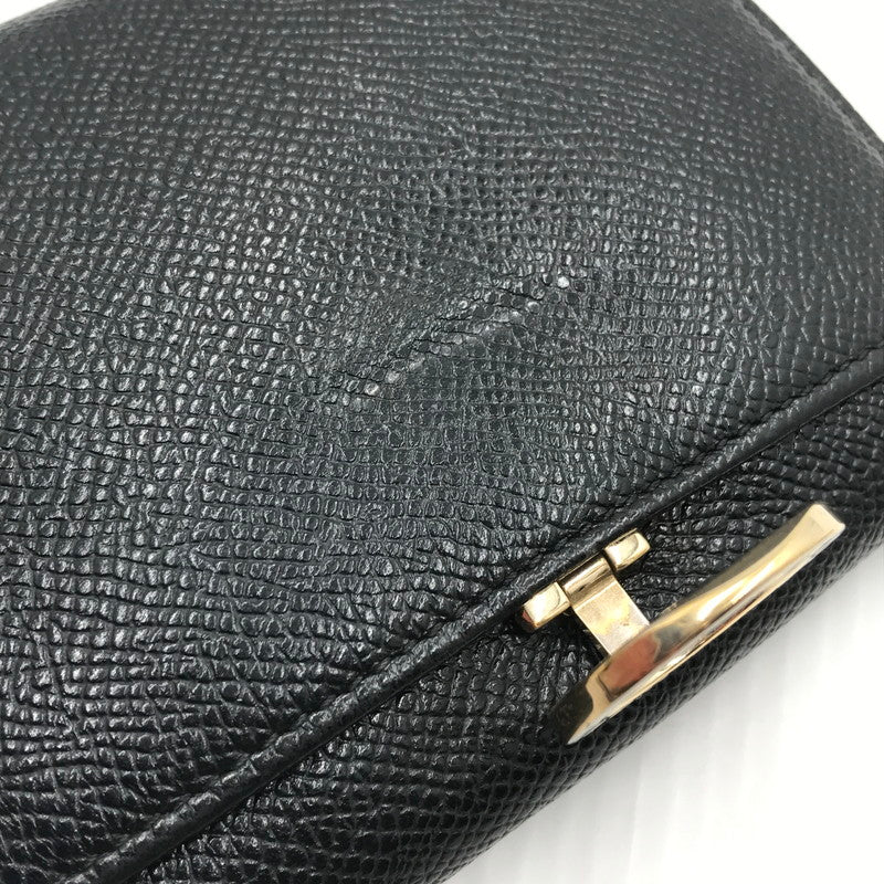 【中古品】【メンズ】 BVLGARI ブルガリ 三つ折り財布 285334 ショートウォレット 181-250127-na-10-tag カラー：ブラック 万代Net店