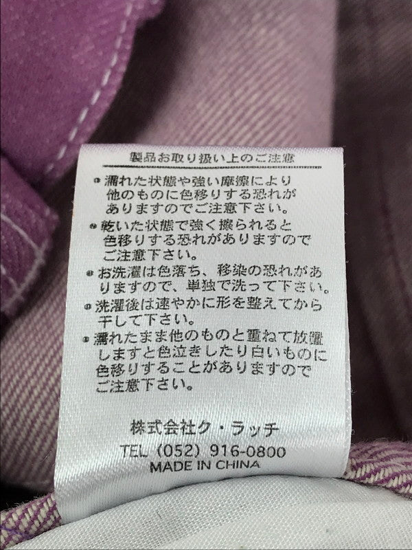 【中古】【メンズ】  GALFY ガルフィ ×Meets Answer ミーツアンサー コラボ メニーポケットデニムパンツ 124075 ジーンズ 153-241027-hi-02-tag サイズ：XL カラー：パープル 万代Net店