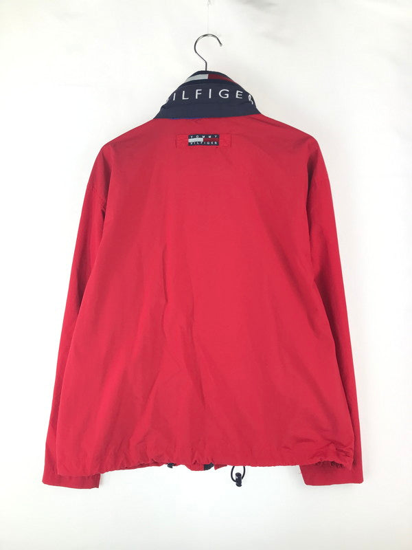 【中古品】【メンズ】 TOMMY HILFIGER トミーヒルフィガー 0502316-5068 ナイロンジャケット ライトアウター アウター 146-241024-SS-06-tag サイズ：S カラー：レッド 万代Net店