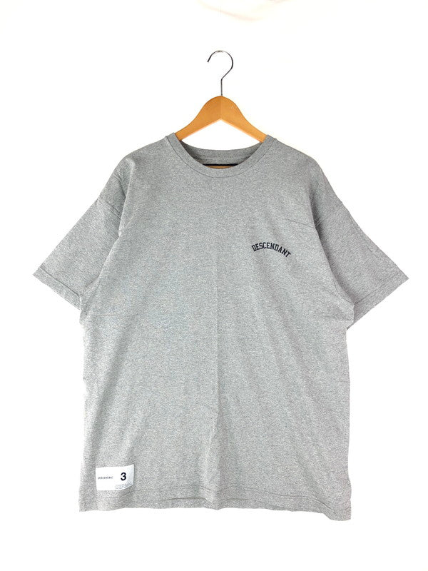 【中古品】【メンズ】 DESCENDANT ディセンダント CROSS PADDLE SS TEE クロス パドル ショートスリーブ Tシャツ 半袖 トップス 140-241027-mo-09-tag サイズ：3 カラー：グレー 万代Net店