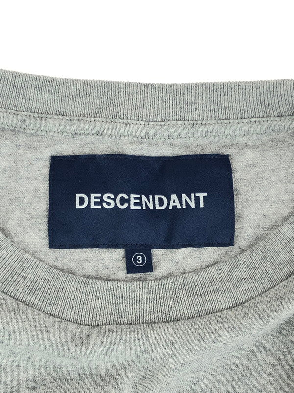 【中古品】【メンズ】 DESCENDANT ディセンダント CROSS PADDLE SS TEE クロス パドル ショートスリーブ Tシャツ 半袖 トップス 140-241027-mo-09-tag サイズ：3 カラー：グレー 万代Net店