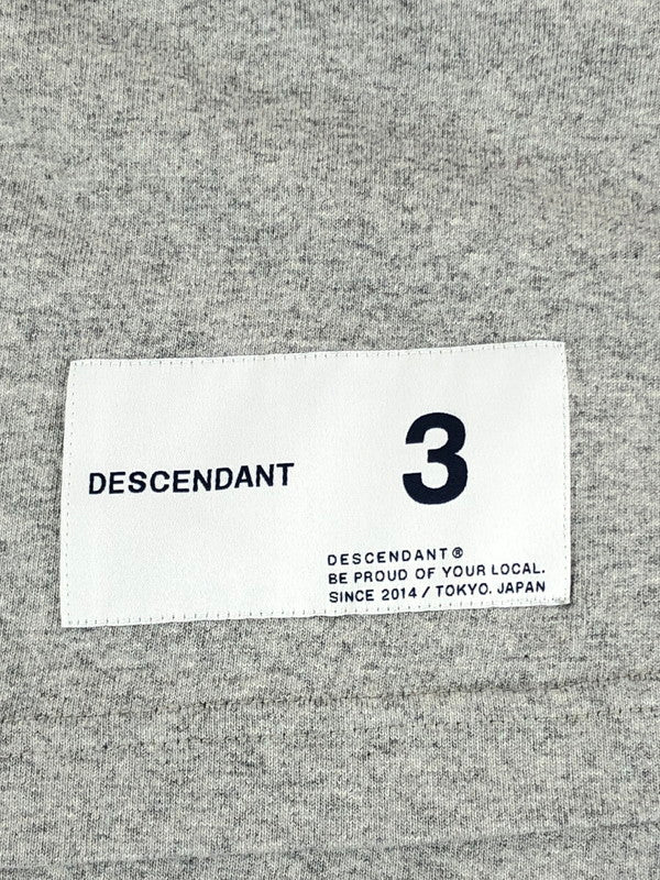 【中古品】【メンズ】 DESCENDANT ディセンダント CROSS PADDLE SS TEE クロス パドル ショートスリーブ Tシャツ 半袖 トップス 140-241027-mo-09-tag サイズ：3 カラー：グレー 万代Net店