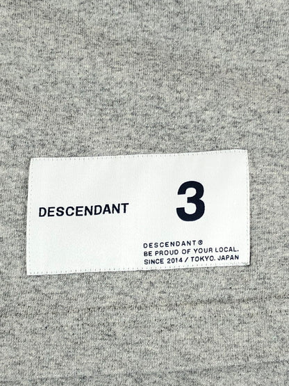 【中古品】【メンズ】 DESCENDANT ディセンダント CROSS PADDLE SS TEE クロス パドル ショートスリーブ Tシャツ 半袖 トップス 140-241027-mo-09-tag サイズ：3 カラー：グレー 万代Net店