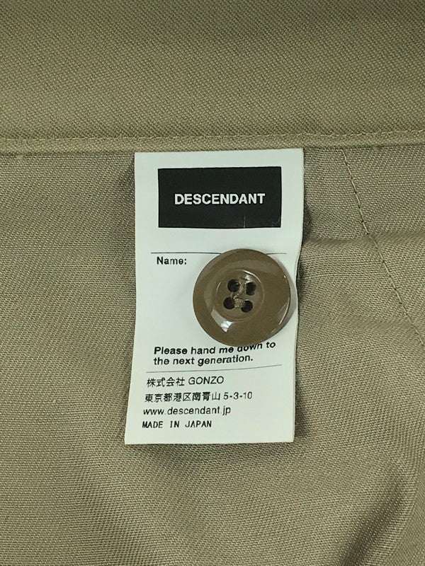 【中古品】【メンズ】 DESCENDANT ディセンダント COTTON TWILL WORK PANTS コットンツイルワークパンツ ボトムス 151-241119-SS-01-tag サイズ：3 カラー：ベージュ 万代Net店