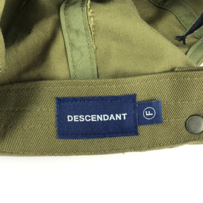 【中古品】【メンズ】 DESCENDANT ディセンダント LOGO CAP ロゴ キャップ 帽子 185-241112-yk-03-tag サイズ：F カラー：OLIVE 万代Net店