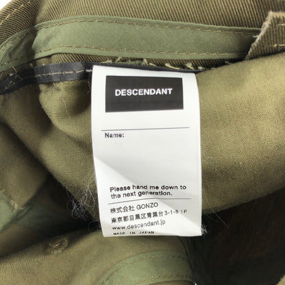 【中古品】【メンズ】 DESCENDANT ディセンダント LOGO CAP ロゴ キャップ 帽子 185-241112-yk-03-tag サイズ：F カラー：OLIVE 万代Net店