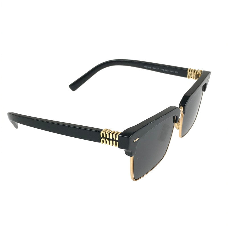 【中古品】【レディース】 MIUMIU ミュウミュウ RUNWAY SUNGLASSES MU10Z ランウェイ サングラス アイウェア アクセサリー 183-241025-hi-04-tag サイズ：54ロ17 カラー：ブラック 万代Net店