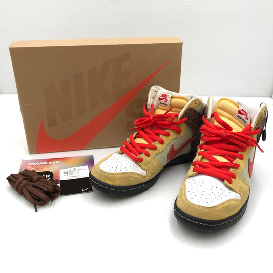 【中古品】【メンズ】  NIKE SB ナイキ エスビー × COLOR SKATES カラー スケーツ 別注 コラボ DUNK HIGH PRO ISO CZ2205-700 ダンク ハイ プロ ISO スニーカー 靴 160-241029-yk-16-tag サイズ：27cm / US9 カラー："COLOR SKATES"TOPAZ GOLD/CHILE RED 万代Net店