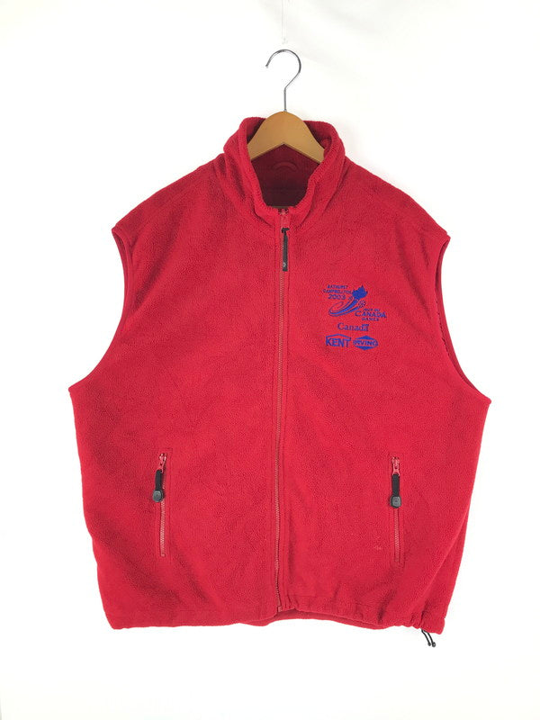 【中古】【メンズ】  NORTH END ザ ノースエンド 裏地ナイロン FLEECE VEST ベスト トップス 146-241031-SS-02-tag サイズ：L カラー：レッド 万代Net店