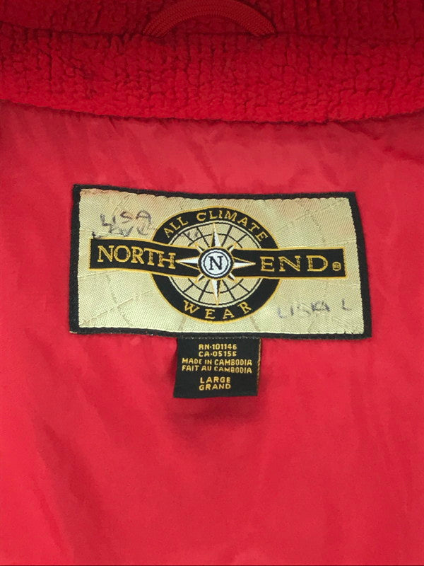 【中古】【メンズ】  NORTH END ザ ノースエンド 裏地ナイロン FLEECE VEST ベスト トップス 146-241031-SS-02-tag サイズ：L カラー：レッド 万代Net店